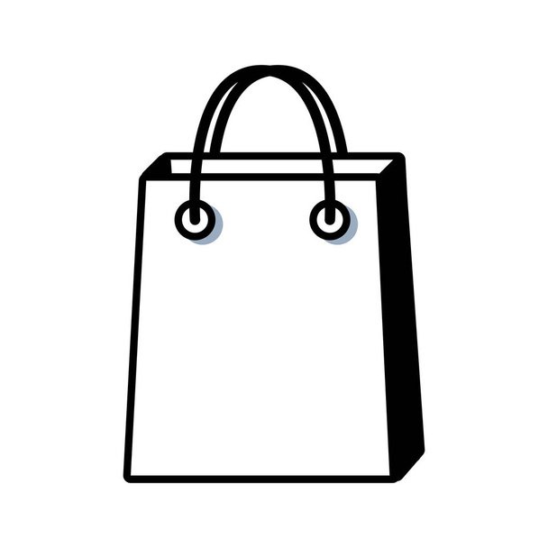 contour shopping bag mercato accessorio icona vettoriale illustrazione
 - Vettoriali, immagini