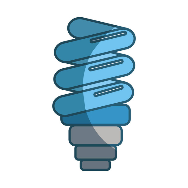 blaues Energiesparlampen-Symbol, Vektorillustration - Vektor, Bild
