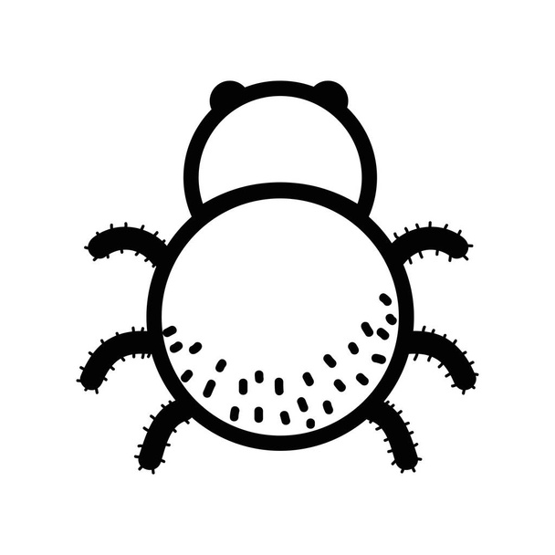 γραμμή αράχνη εντόμων, ζώων και επικίνδυνων σύμβολο εικονίδιο διανυσματικά εικονογράφηση - Διάνυσμα, εικόνα