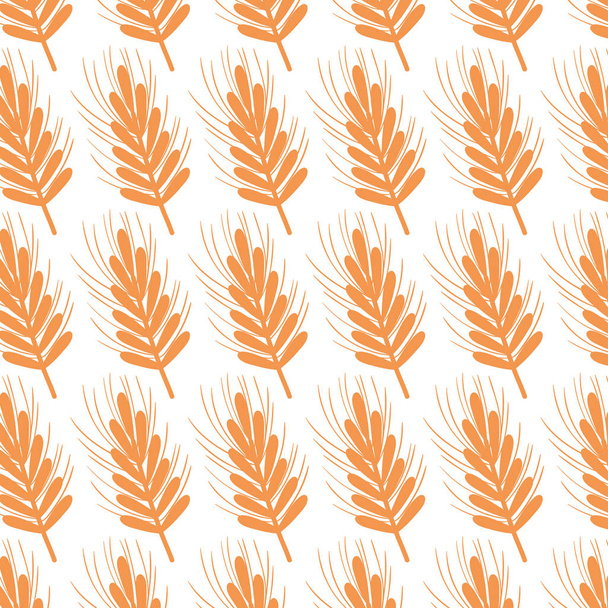 healthy wheat organ plant nutricious background, vector illustration - Vector, Image