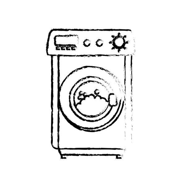 figura lavadora objeto para limpiar la ilustración de vectores de ropa
 - Vector, imagen