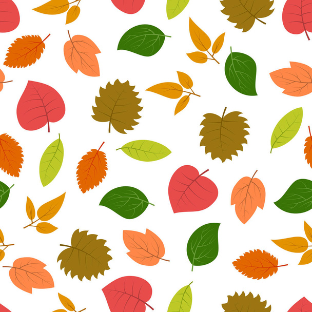 Seamless pattern with autumn leaves - Вектор, зображення