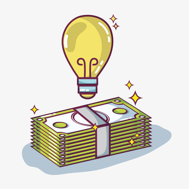 crowdfunding financiación empresa y economía apoyo vector ilustración
 - Vector, Imagen