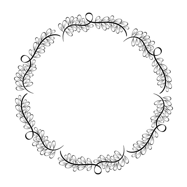 design végétal rustique branches rondes, illustration vectorielle image
 - Vecteur, image