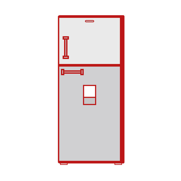 Technologie Kühlschrank elektrisches Küchengeschirr Vektor Illustration - Vektor, Bild