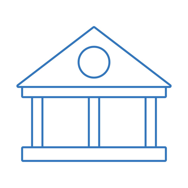 silueta banka s finanční hotovosti peníze ekonomika vektorové ilustrace - Vektor, obrázek