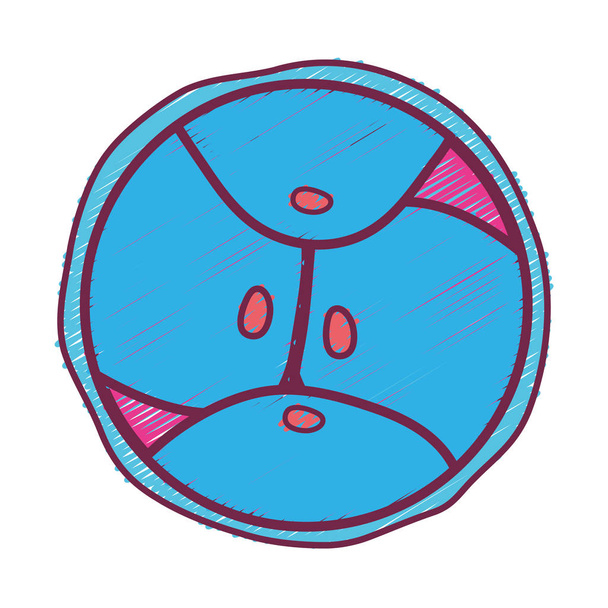 生物学遺伝的胚細胞分裂ベクトル図 - ベクター画像