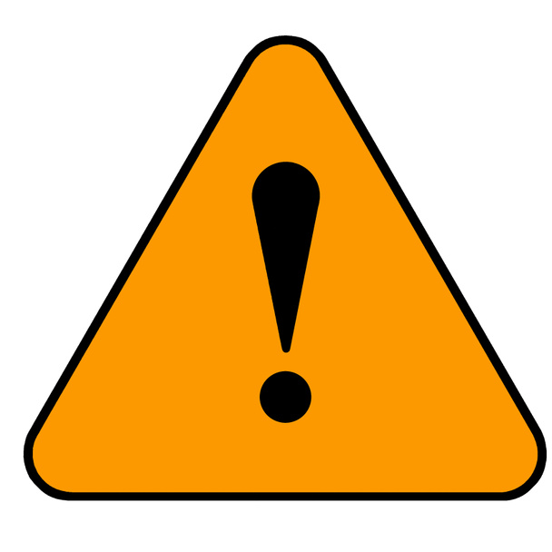 Panneau d'avertissement orange
 - Photo, image