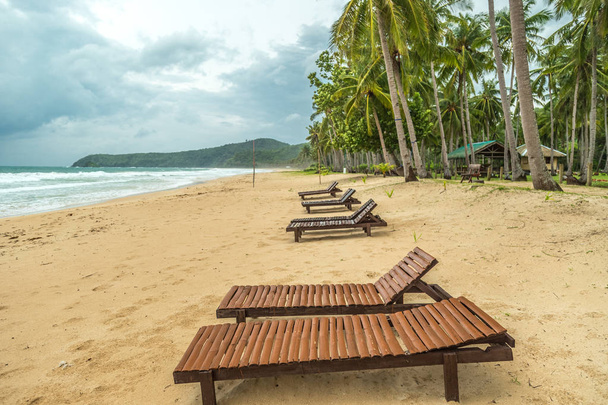 Nacpan Beach. El Nido, Palawan island, Philippines - Zdjęcie, obraz