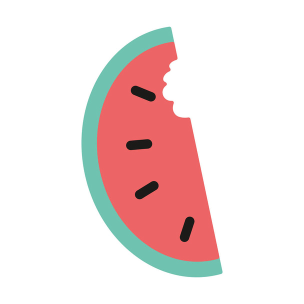 蛋白栄養とおいしいスライス リンゴ果実ベクトル イラスト - ベクター画像