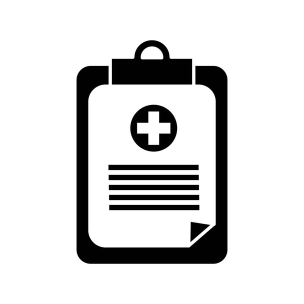 иконка прокладки рецепта больницы, векторная иллюстрация
 - Вектор,изображение