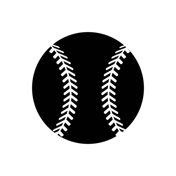 контурний м'яч для гри в бейсбол, векторний дизайн ілюстрації
 - Вектор, зображення