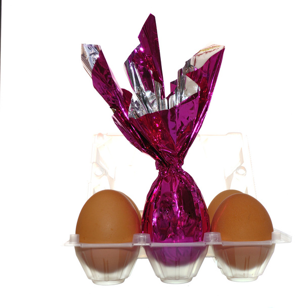 Easter and chicken eggs - Photo, Image