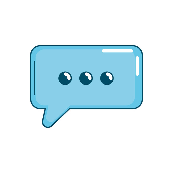 chat bulle message texte icône vectoriel illustration
 - Vecteur, image