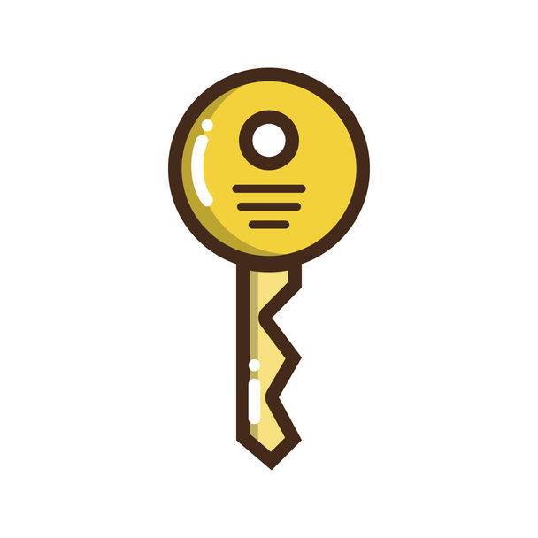 ikona klucza zabezpieczeń do ilustracji wektorowych ochrony www - Wektor, obraz