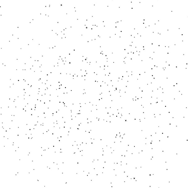 Glitter bodový hvězdy blikající ve vesmíru a galaxie černé a bílé mizející texturou abstraktní pozadí - Vektor, obrázek