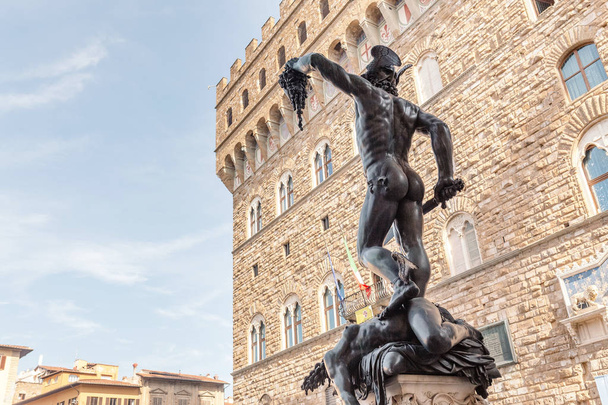 Perseus a medusa antické sochy ve Florencii, Itálie - Fotografie, Obrázek