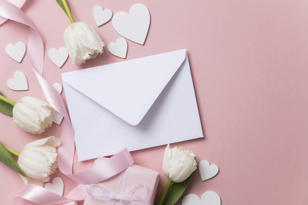 Romantic letter. Valentine's day, Mother's day background - 写真・画像