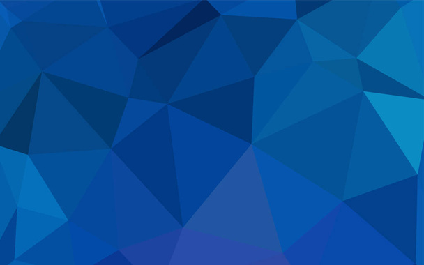 hellblaues Vektor-polygonales Muster. glitzernde abstrakte Illustration mit eleganten Dreiecken. Muster für den Hintergrund eines Markenbuchs. - Vektor, Bild