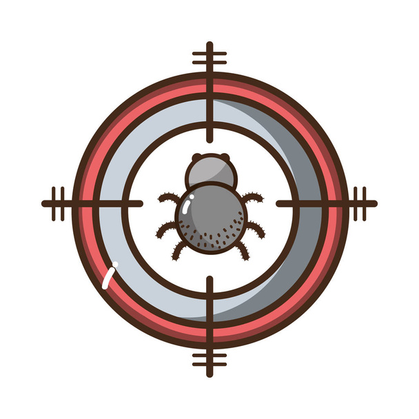 символ животного насекомого паука и векторная иллюстрация значка опасного символа
 - Вектор,изображение