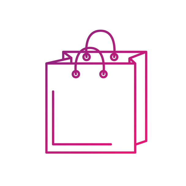 σχεδίαση γραμμής τσάντα για ψώνια για να αποθηκεύσετε τα προϊόντα εικονογράφηση διάνυσμα - Διάνυσμα, εικόνα