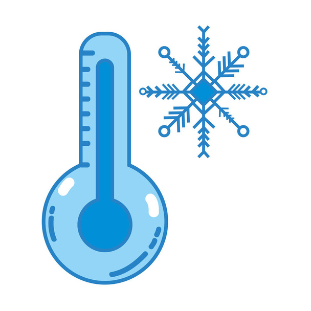 instrumento de medida del termómetro para conocer la ilustración del vector de temperatura
 - Vector, Imagen