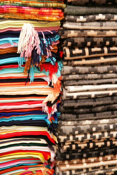 Mantas de lana peruanas
 - Foto, Imagen