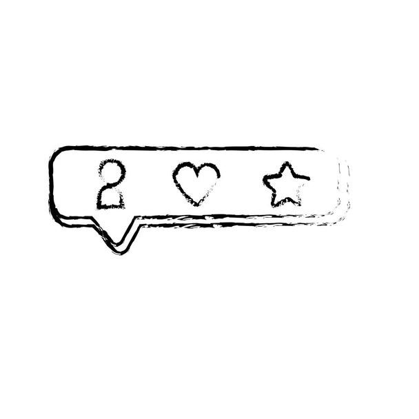 figura bolha de bate-papo com ícones de barra design ilustração vetorial
 - Vetor, Imagem