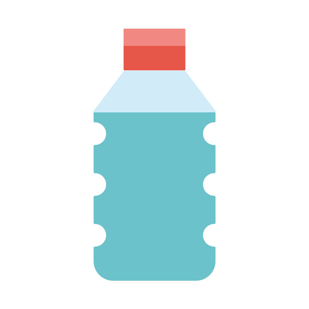 пластиковая бутылка для питья и векторная иллюстрация здорового образа жизни
 - Вектор,изображение