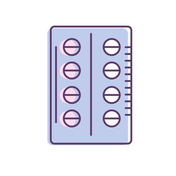 таблетки фармацевтической медицины для лечения векторной иллюстрации
 - Вектор,изображение