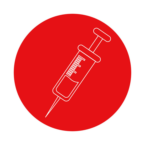 symbole du don de traitement de seringue, illustration vectorielle
 - Vecteur, image