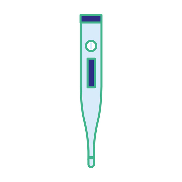 digitale thermometer ziekenhuis hulpmiddel, vector illustratie ontwerp - Vector, afbeelding