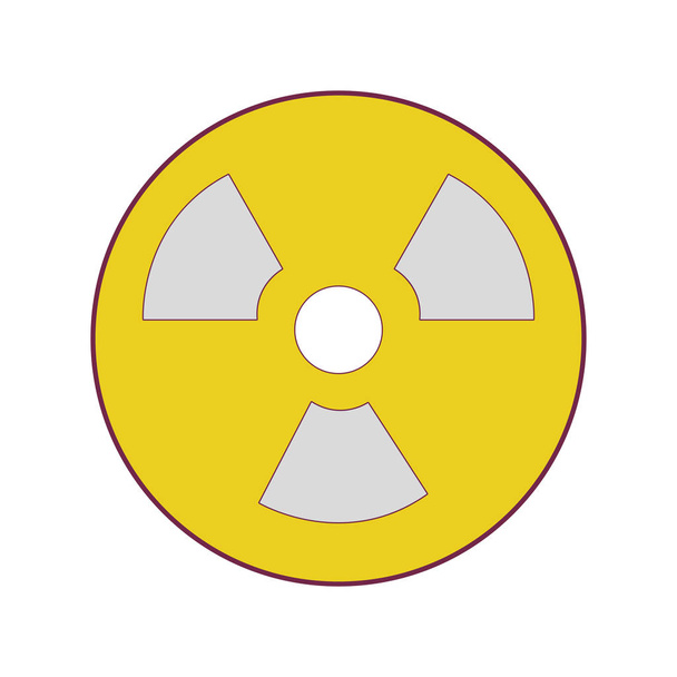 危険な放射線のシンボルと生態汚染ベクトル イラスト - ベクター画像