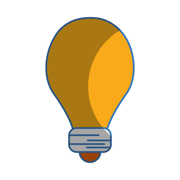 lichtenergie lamp aan verlichting vectorillustratie - Vector, afbeelding