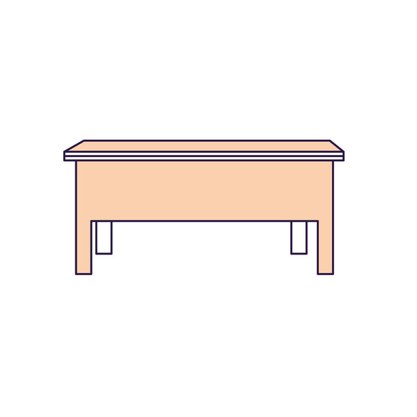 stůl dřevěný objekt studovat a učit se vektorové ilustrace - Vektor, obrázek