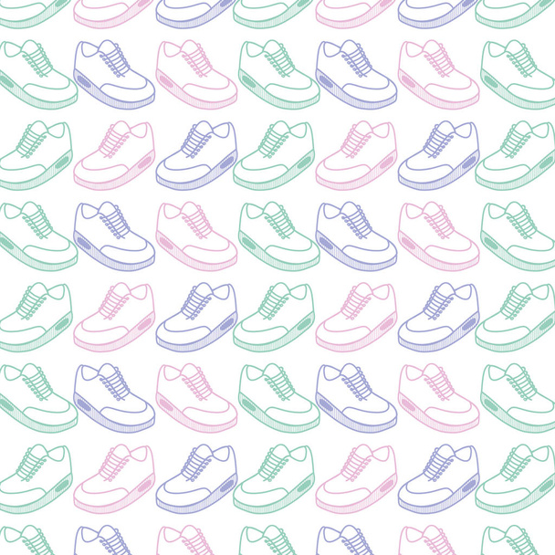 comfortable sneakers fitness background, vector illustration design - Vector, Image