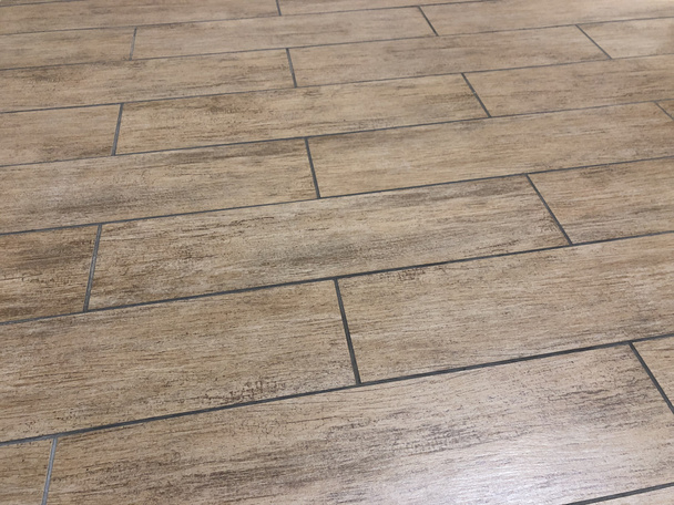 Nieuwe tegels van de geïnstalleerde vloer - Foto, afbeelding
