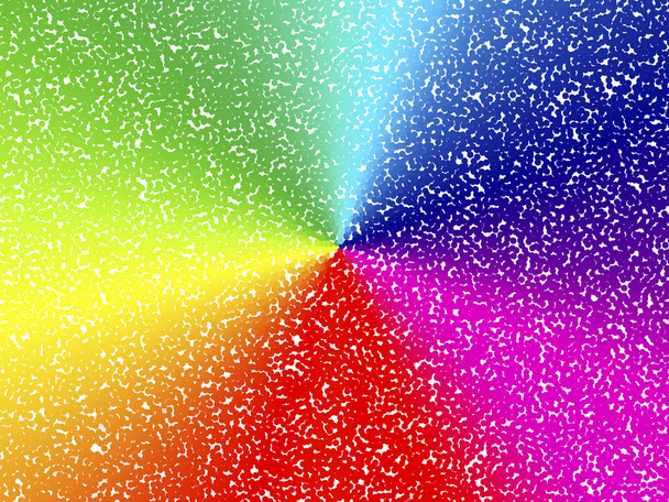 Absztrakt háttér. Kör pontozófestés hatása. Mozaik absztrakt kompozíció. Ritmikus színes kerek csempe. Eps10-val áttetszőség. Dekoratív formák. Spektrum háttér. Színes kerek részecskék - Vektor, kép