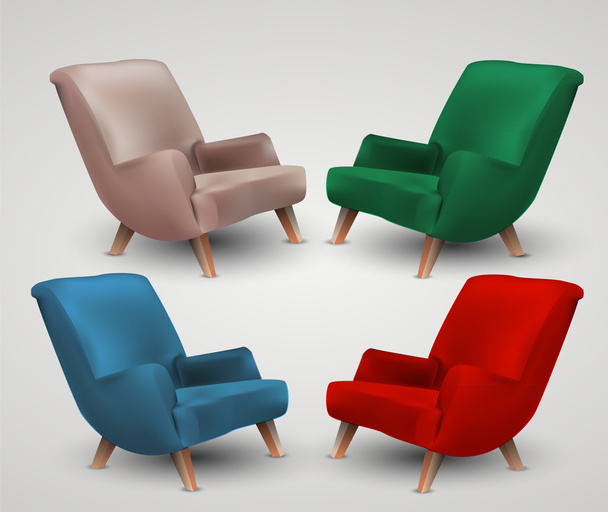 armchair icons  vector illustration  - Vector, Image