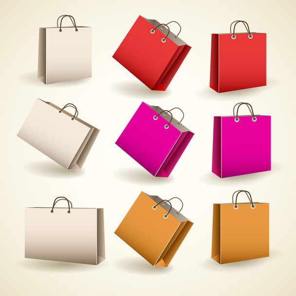 paper bags. vector illustration - Vector, Image