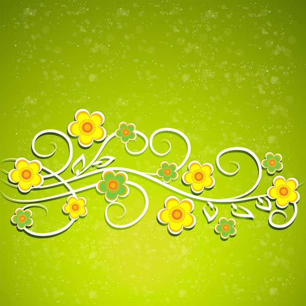 Vector floral background design - Vettoriali, immagini