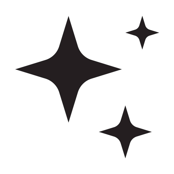 funkelt Stern-Symbol auf weißem Hintergrund. flachen Stil. funkelt Stern-Symbol für Ihre Website-Design, Logo, App, ui. Glanzsymbol. Leuchtendes Zeichen. - Vektor, Bild