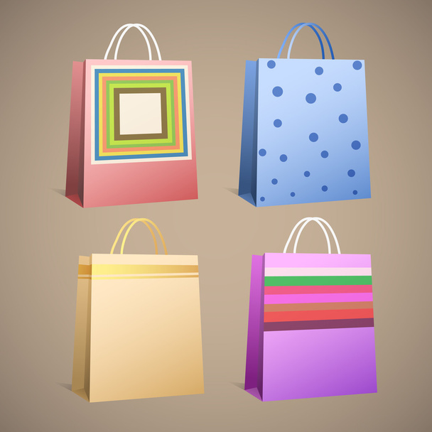 Paper bags. vector illustration - Vector, Image