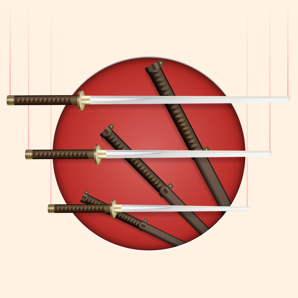 Illustration vectorielle du sabre samouraï
  - Vecteur, image