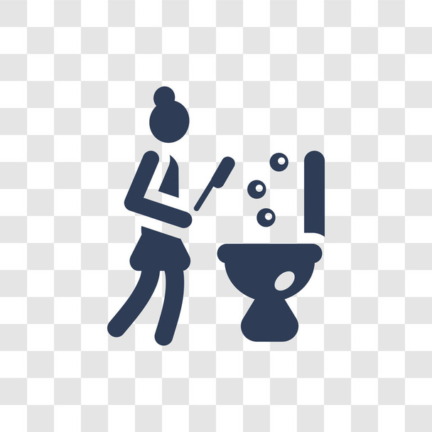 Badewannenputzsymbole. trendiges Badewannenreinigungs-Logo-Konzept auf transparentem Hintergrund aus der Reinigungs-Kollektion - Vektor, Bild