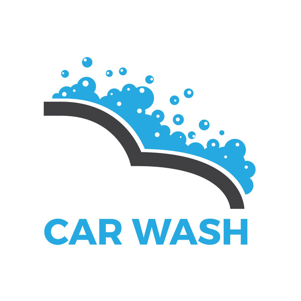 Векторный логотип: автомобиль и мыло, автомойка
 - Вектор,изображение