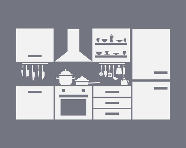 mobili da cucina. illustrazione vettoriale
 - Vettoriali, immagini