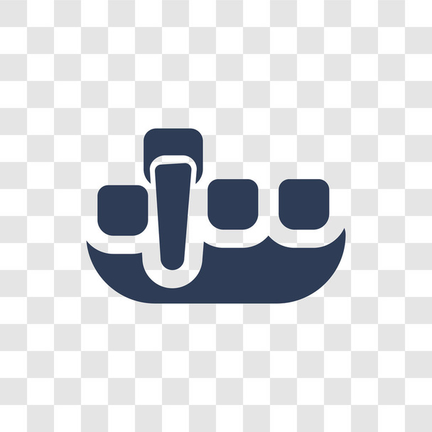 Icono de sobredentadura. Concepto de logotipo de Trendy Overdenture sobre fondo transparente de la colección Dentist
 - Vector, imagen