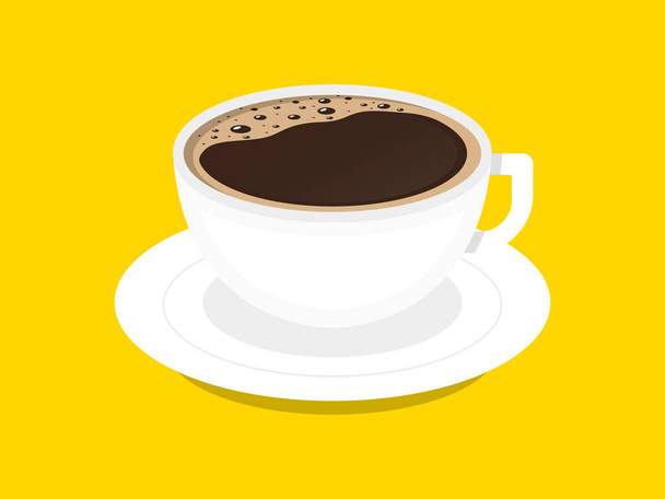 Cup of Coffee. Vector Illustration. Flat Style - Vector, Image
