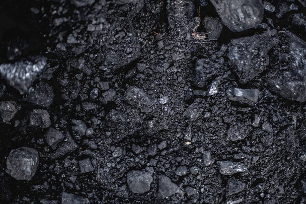 coal heap on the street texture - Photo, Image